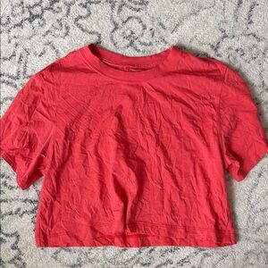 lululemon athletica Bold Red Crop Top